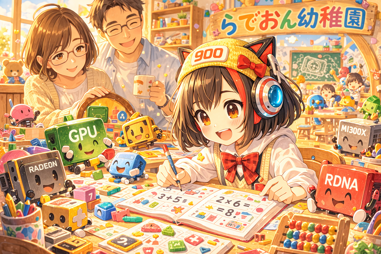 らでおん幼稚園のイラスト